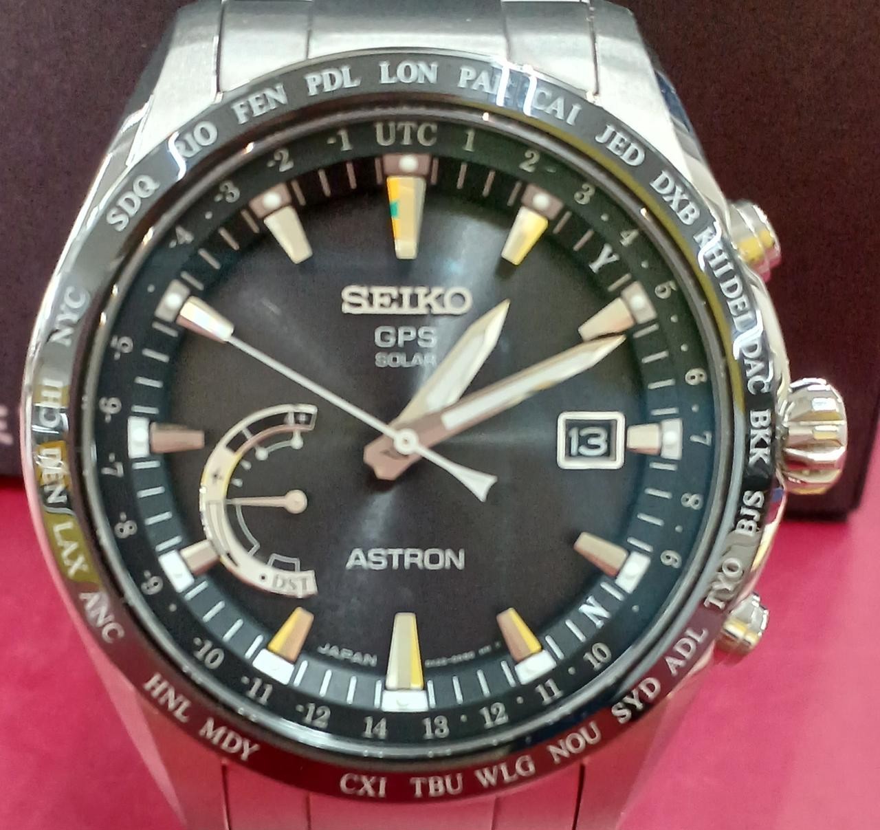 GPS Solar Watch Model Number SBXB085(8X22 0AG0 2) SEIKO