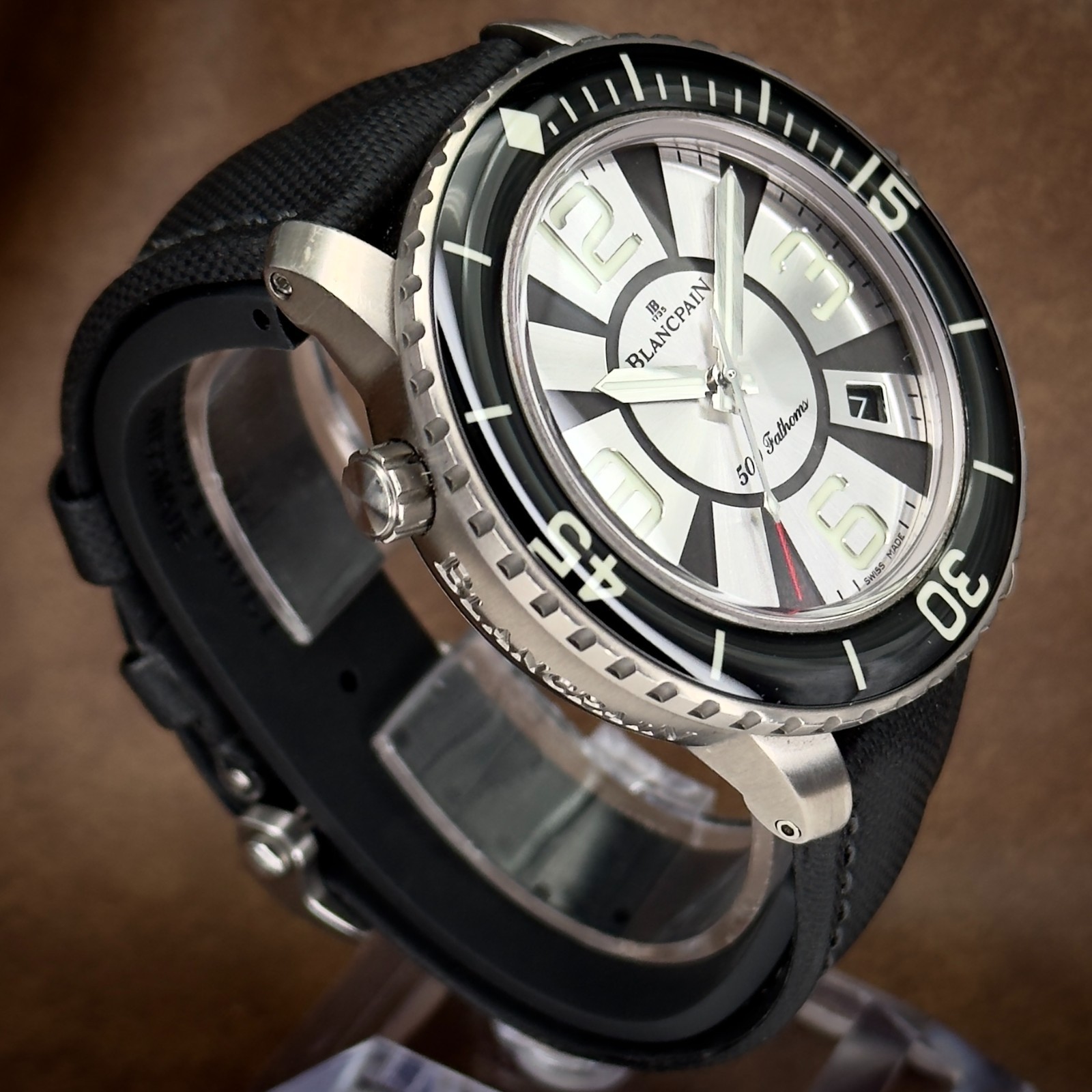 Blancpain 500 Fathoms 50015-12B34-52B Cannes Limited Edition, 48mm Titanium B&P!