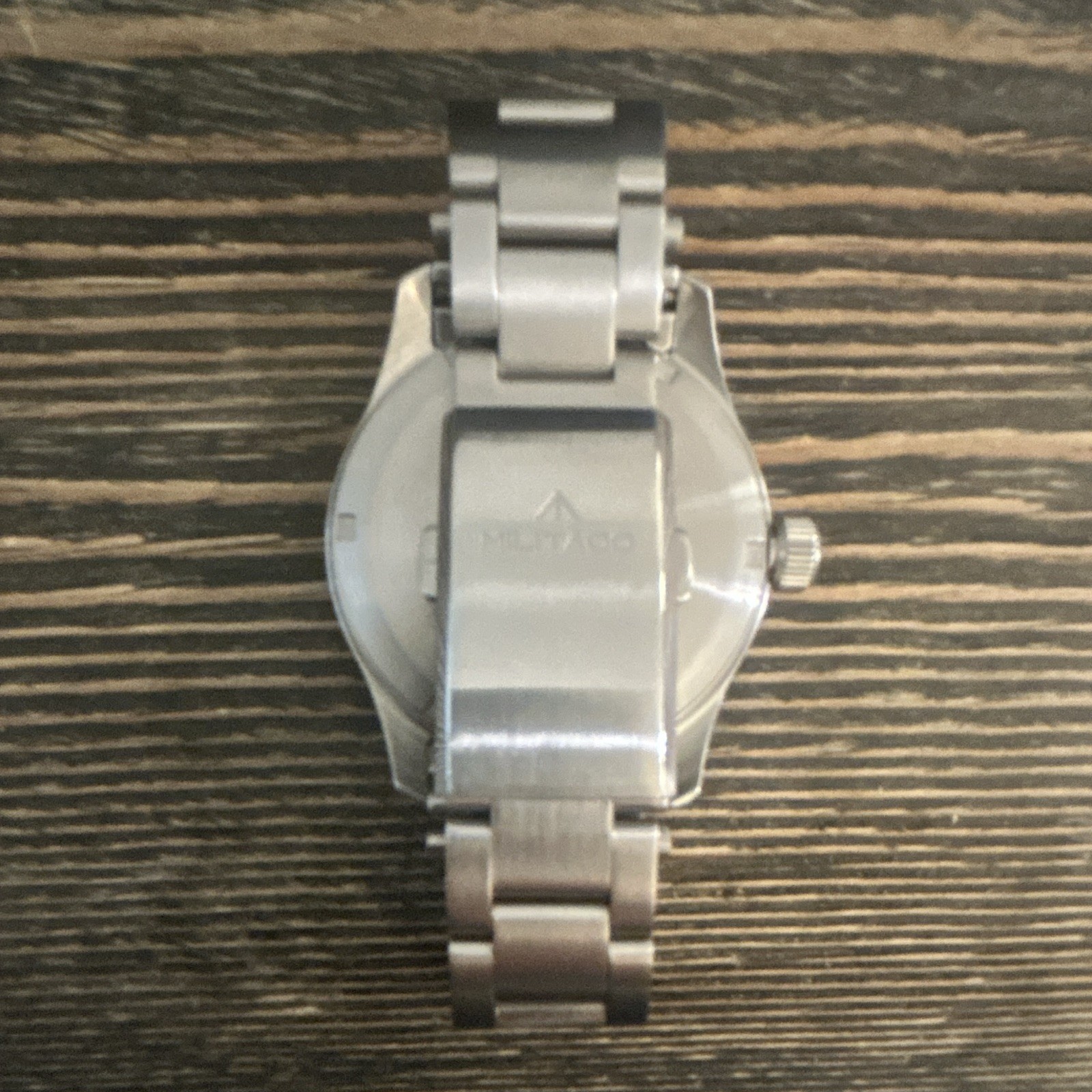 Militado 38mm Automatic Watch Black Dial Arabic SS Silver Bracelet 10m WR