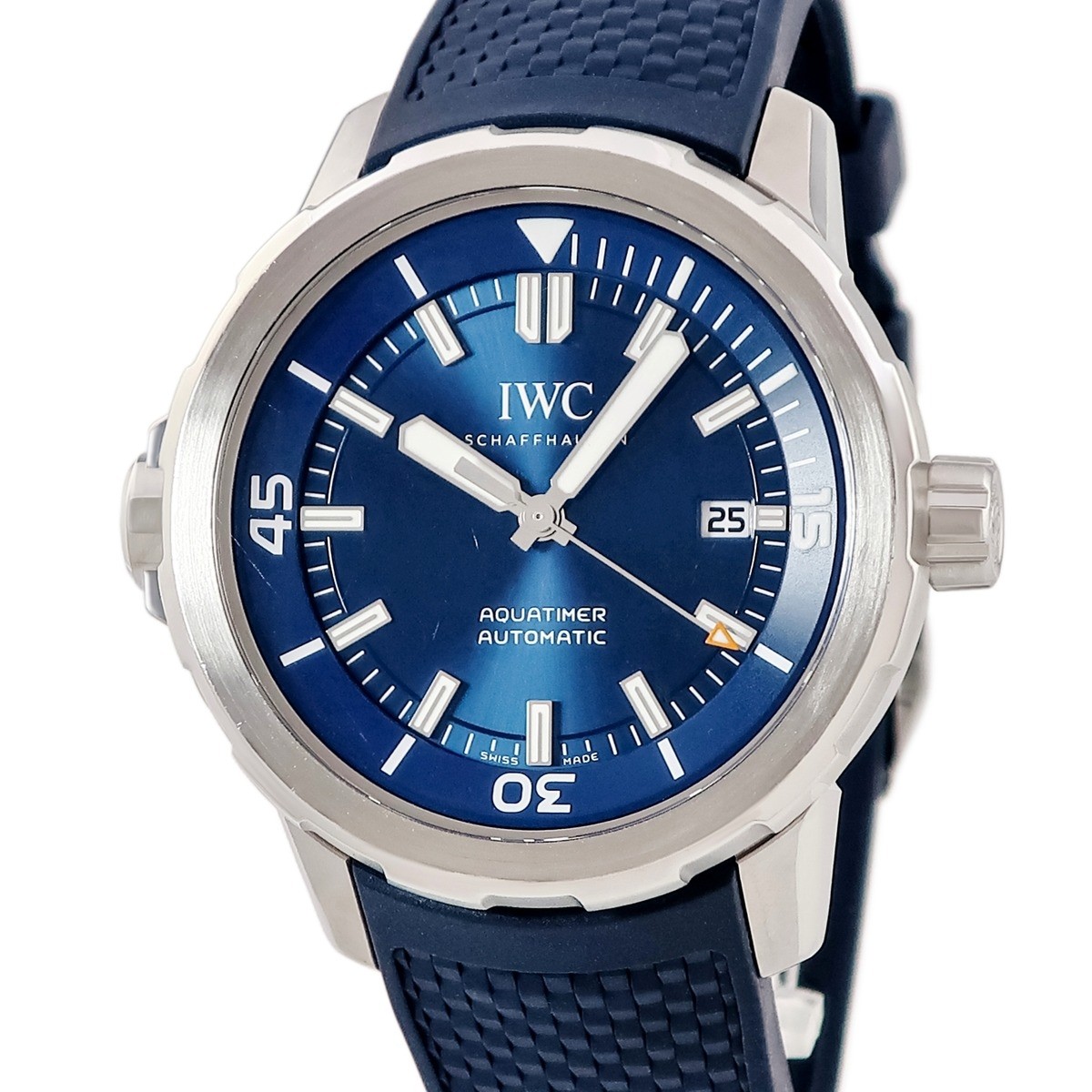 IWC Aquatimer Automatic IW328801 Blue unidirectional rotating inner bezel