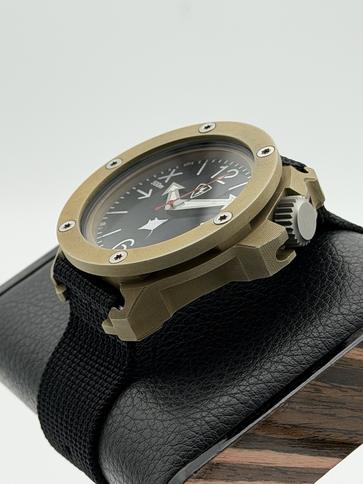 KAVENTSMANN MF HAHALUA ALUMINUM MILITARY DIVER 47MM GERMANY RARE 500M GERMANY