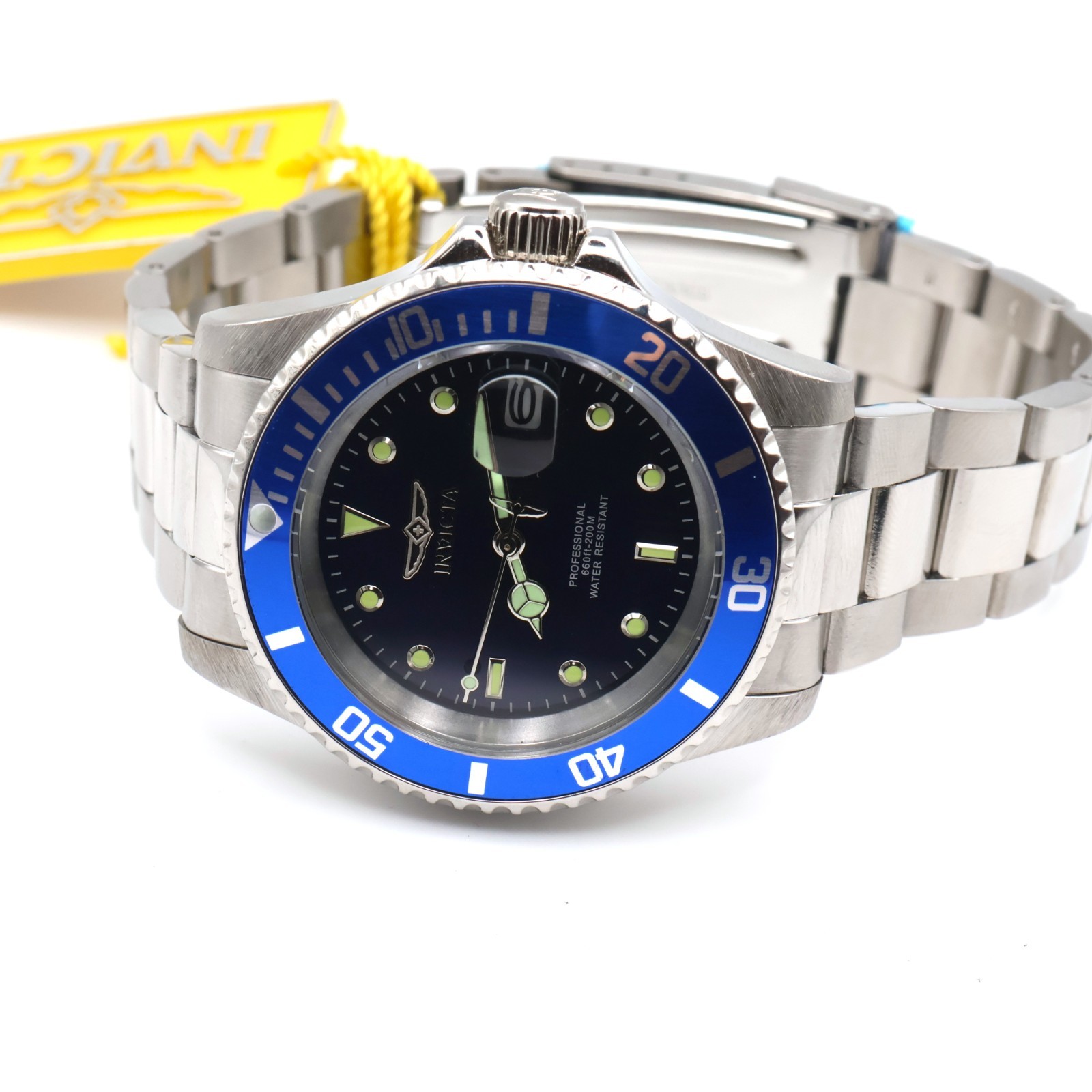 Invicta Men’s Pro Diver Quartz 3 Hand Blue Dial Watch 26971