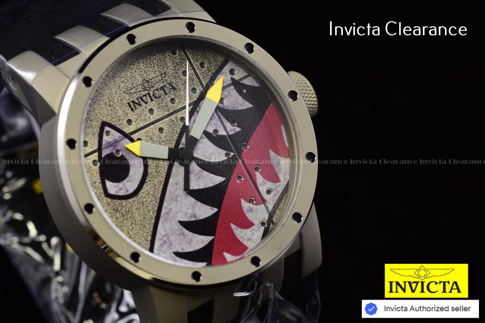 Invicta DNA Vintage Armed Forces Swiss Ronda 513 Caliber Men’s Black Dial Watch