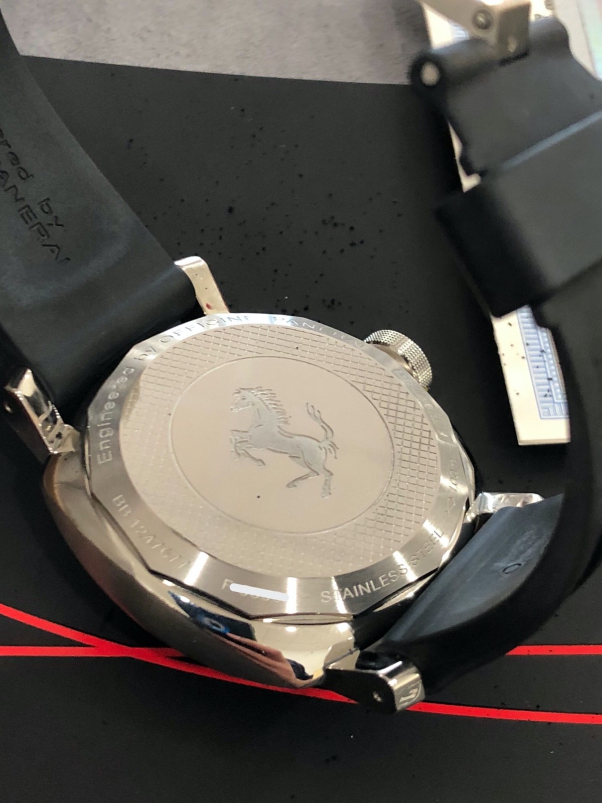 FERRARI PANERAI GMT NEW UNWORN, BOX PAPERS