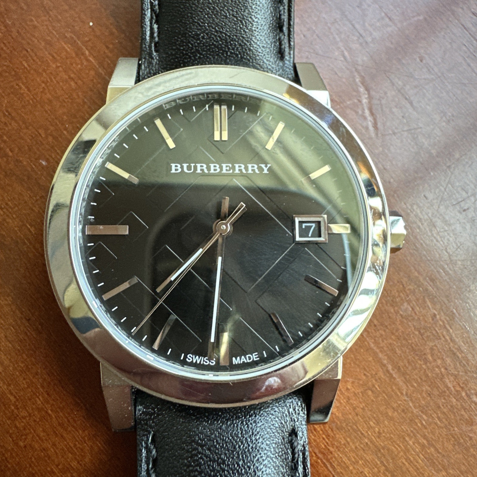 BURBERRY Watch – The City BU9009 Black Dial Black Leather Strap