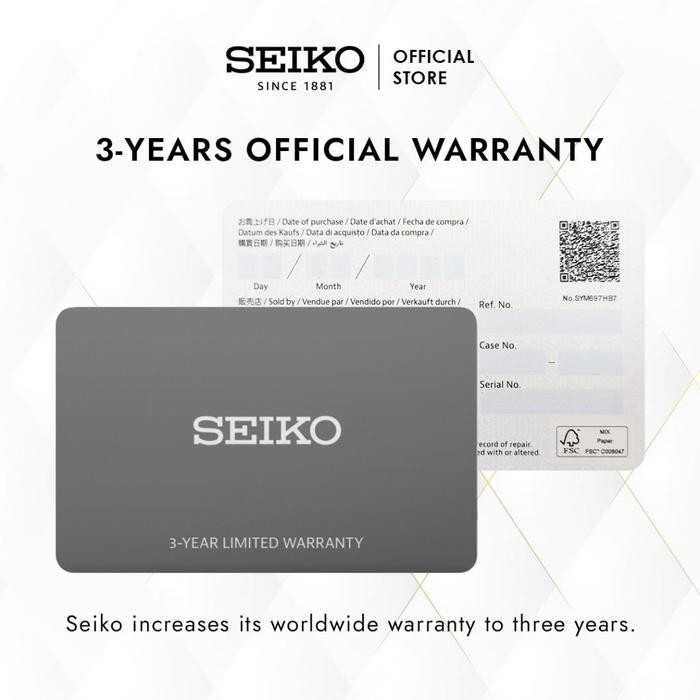 SEIKO Men Vintage Classisc Quartz SWR103P1 White Dial Leather