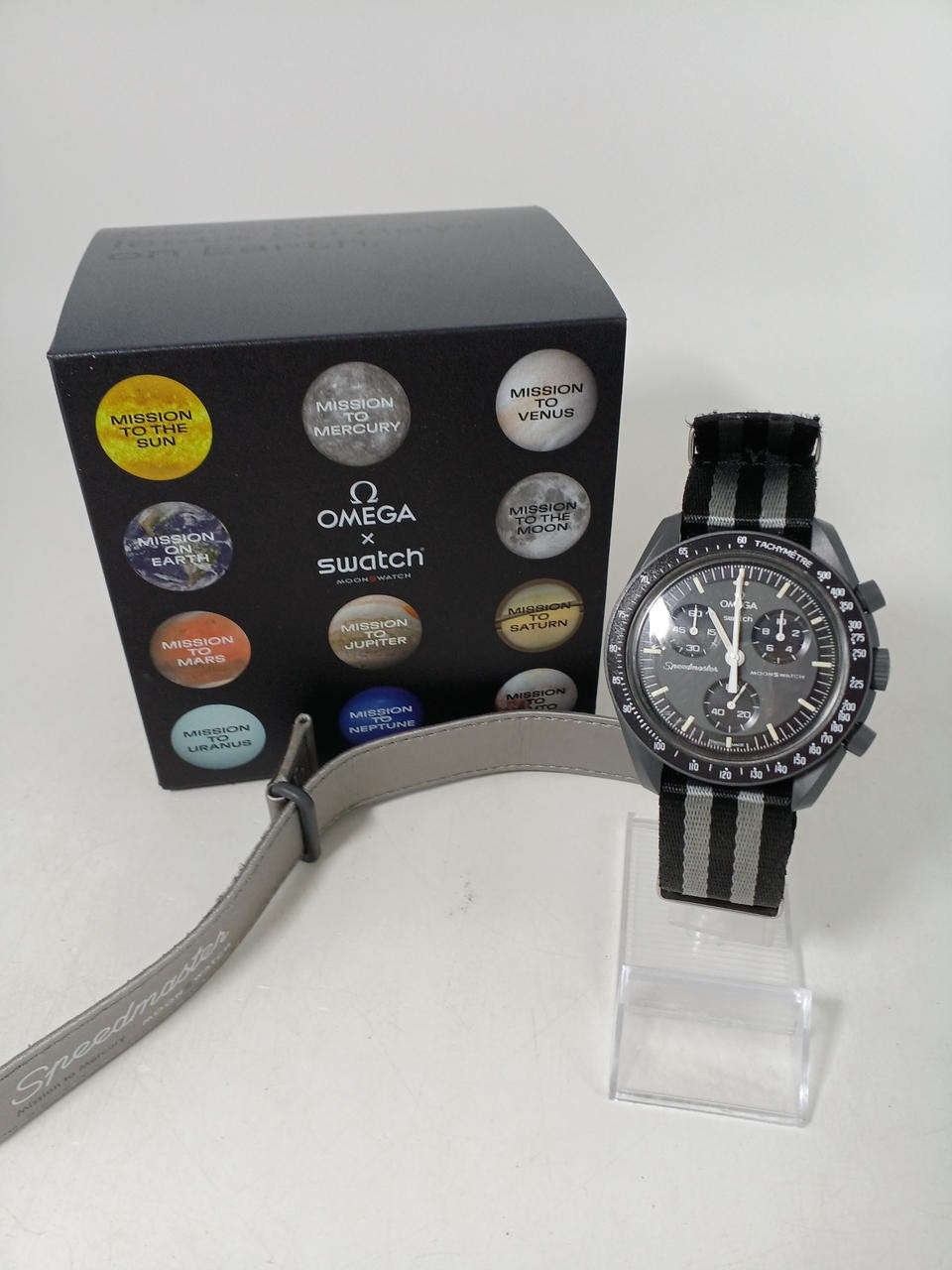 [A4N] Omega x Swatch Moonswatch Mission to Mercury Bioceramic Watch [w5s]
