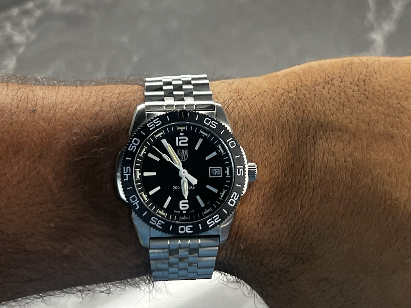 Luminox Pacific Diver Ripple 39mm Stailess Steel Bracelet Ref. XS.3122M.1