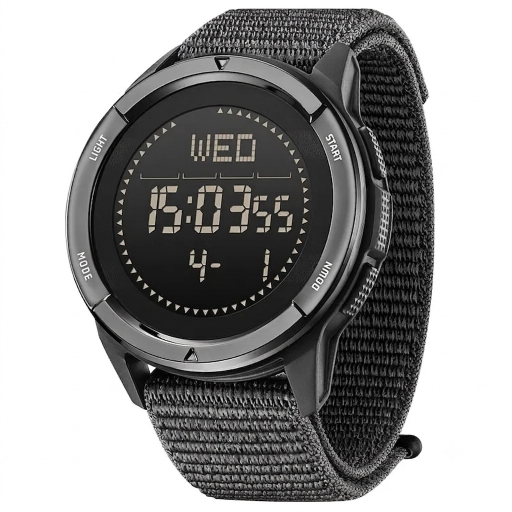 Men Digital Carbon Fiber Sports Watch Military Waterproof 50M Compass Pedometer