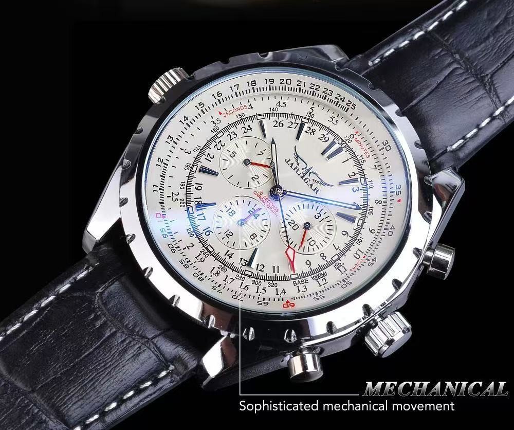 luxury Pilot/Aviator Mens Automatic Mechanical Watch Alloy Self-winding Gift