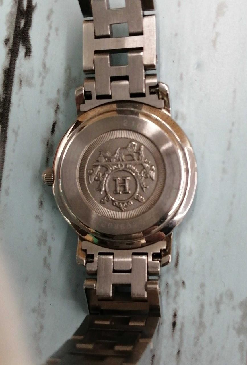 [B1N] Hermes Clipper CL4.210 Stainless Steel Blue Dial Quartz Ladies [w2p]