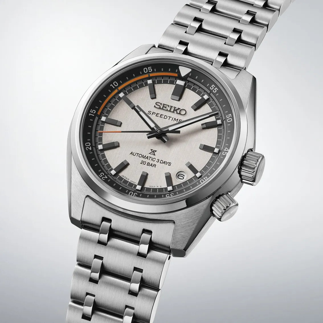 Seiko Prospex SPB513J1 Speedtimer 6R Compact Countdown In Grey-White Contras