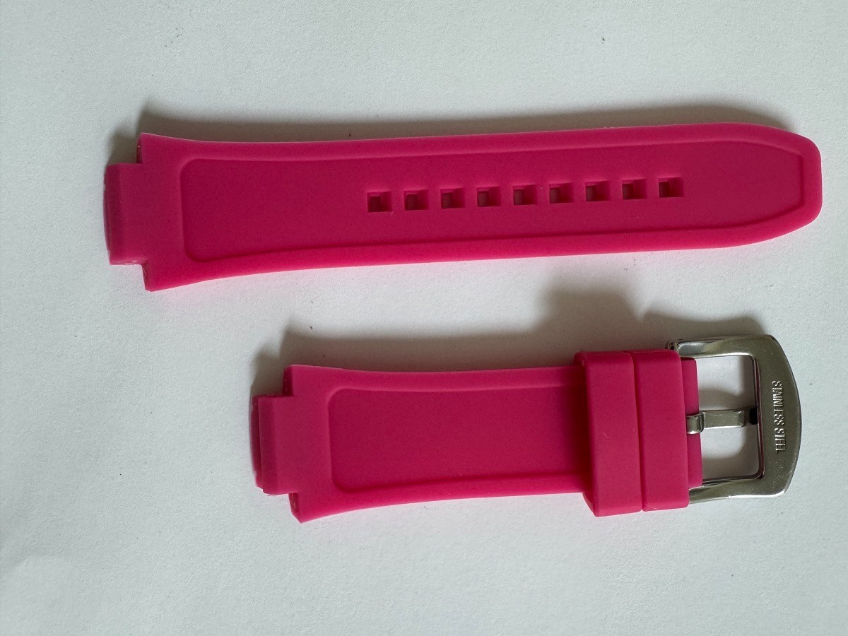 Ladies Swiss Legend Neptune Silicone/Rubber Pink band strap