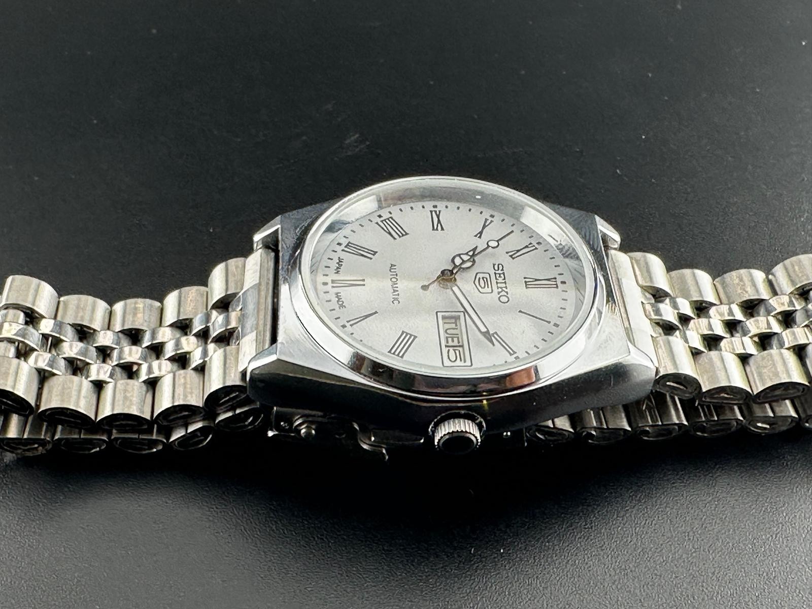 Vintage Seiko 5 Automatic 6309A Japan Made Men’s Wrist Watch, Day/Date