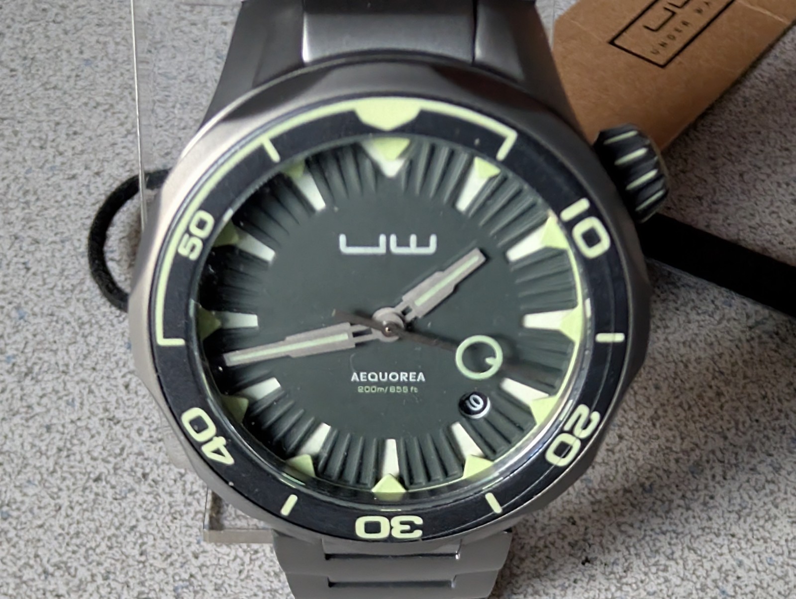 OVD~UNDER WATER AEQUOREA JELLYFISH 24J AUTOMATIC DIVE WATCH~FULL SET~KEEPS TIME