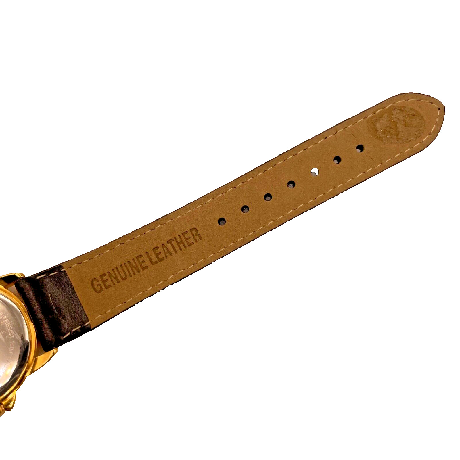 Tourneau Limited Gold Plated Stainless Steel Ladies Watch Original Leather Band
