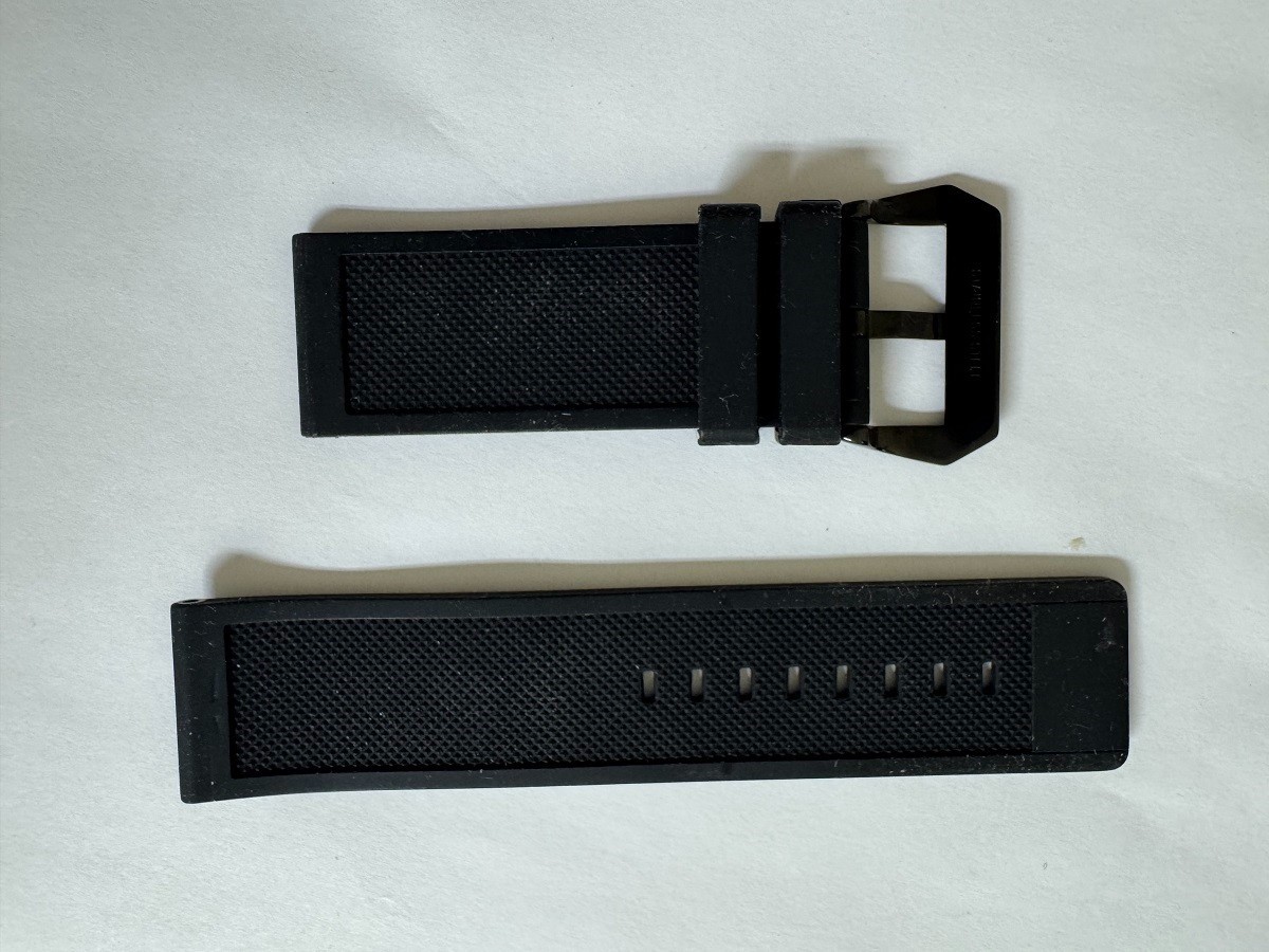 Man’s Swiss Legend Silicone/Rubber Black watch band strap 28mm