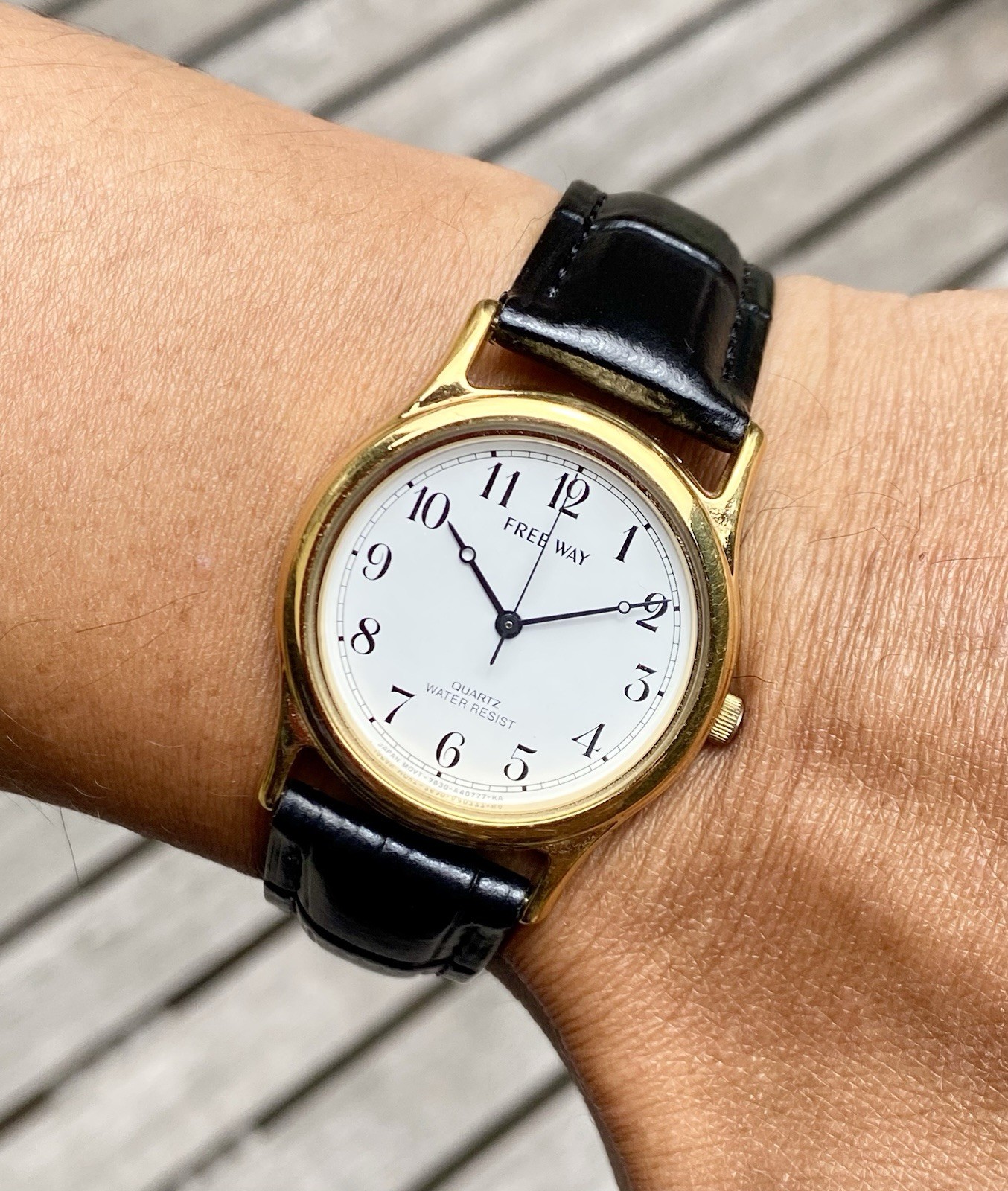 Citizen Freeway JDM Dress Watch 31mm Gold Plated 7630 Runs Great