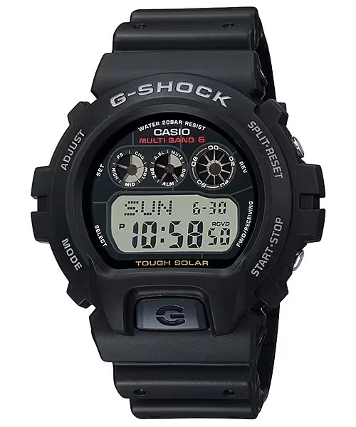 CASIO GW6900U-1 Tough Solar Atomic G-Shock Digital Chrono 200M Sport Watch $155