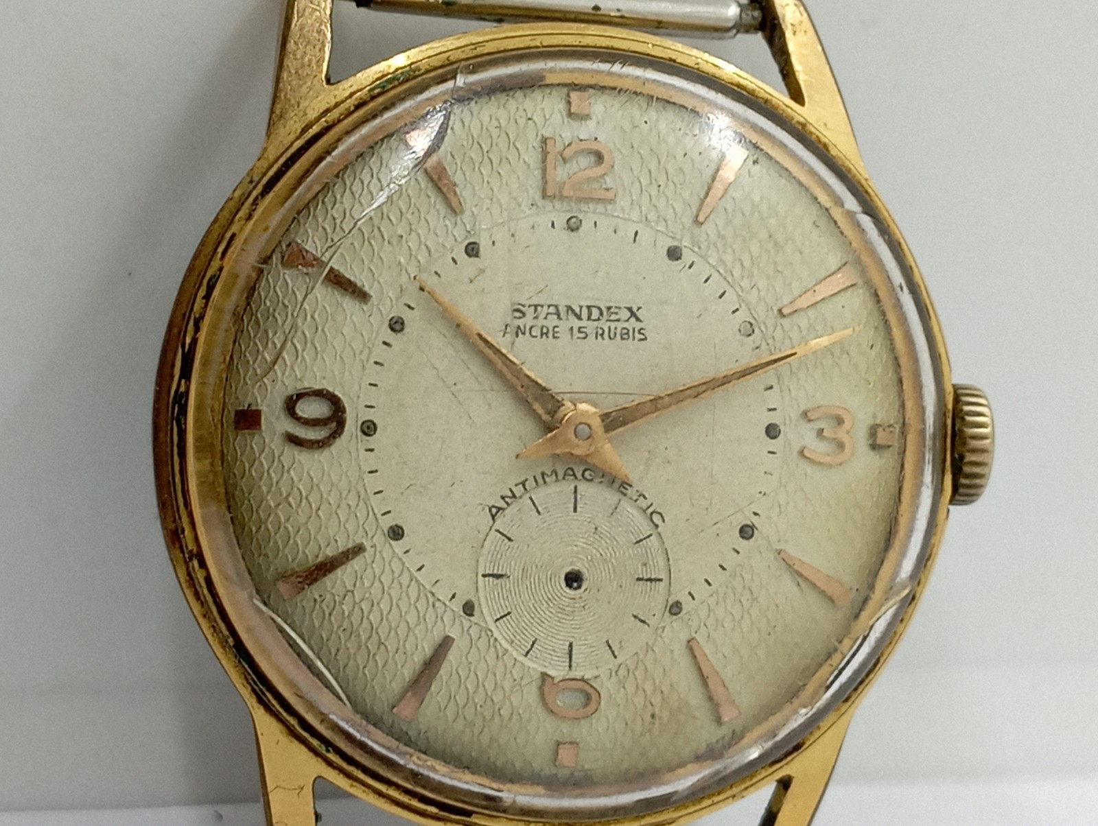 Vintage STANDEX Ancre Cal. Cupillard 233 Lunched 1930 Watch Movement Working Wel