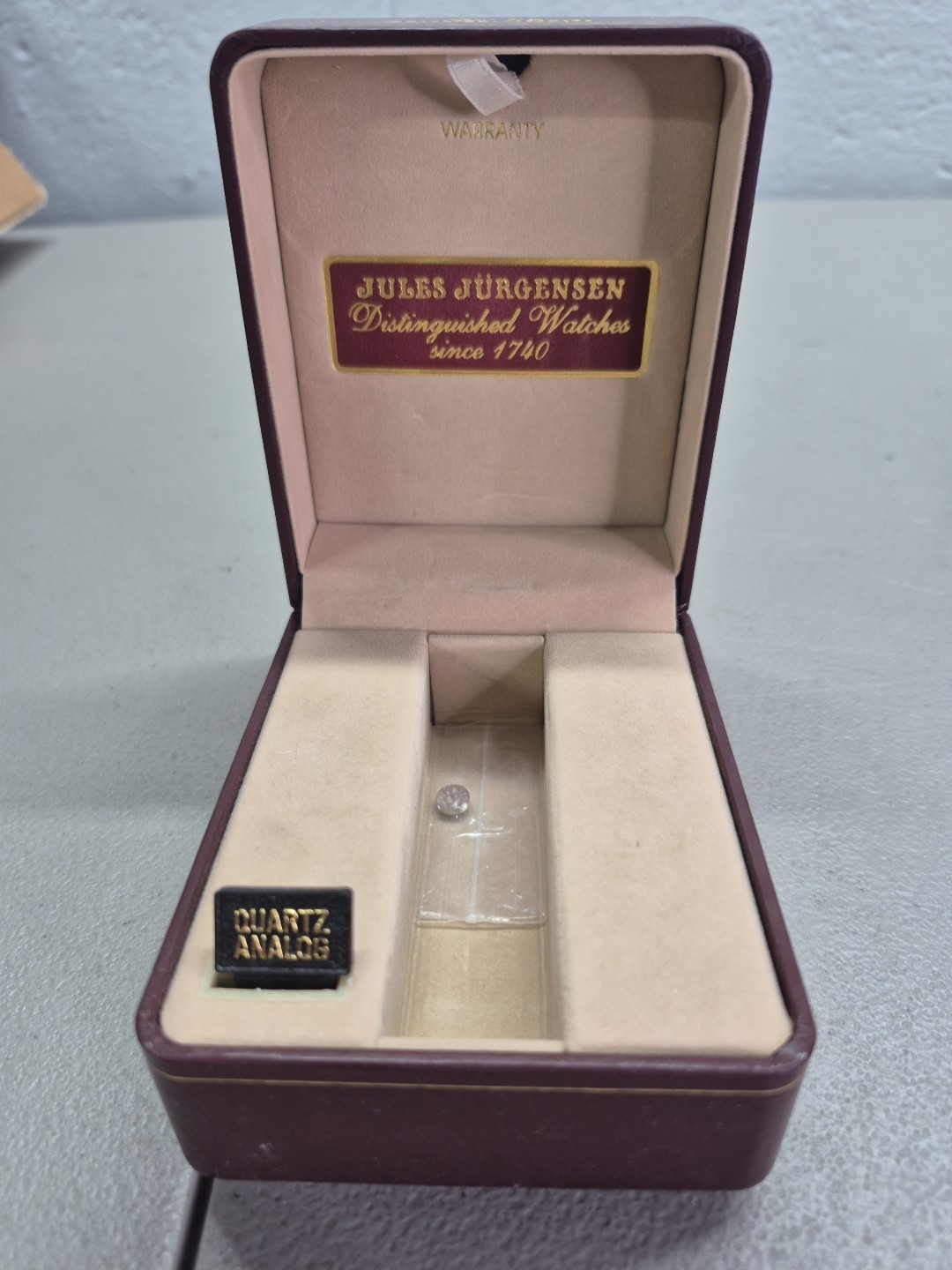 Jules Jurgensen United States Navy Watch 2035 Quartz Gold Tone NIB