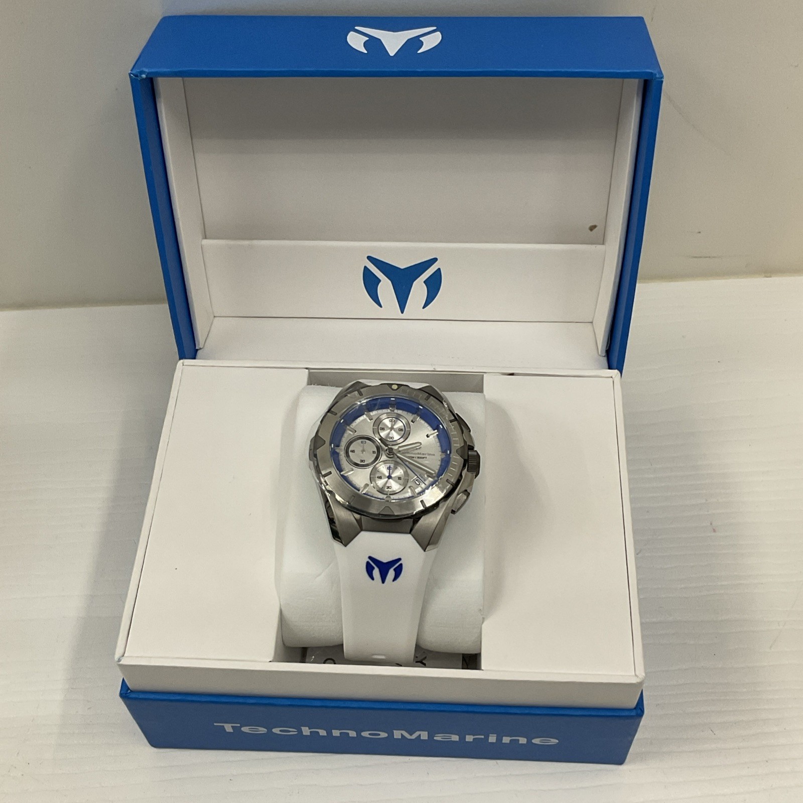 TechnoMarine Men’s Ocean Victory 41.3mm Quartz Watch TM-318136 Blue White