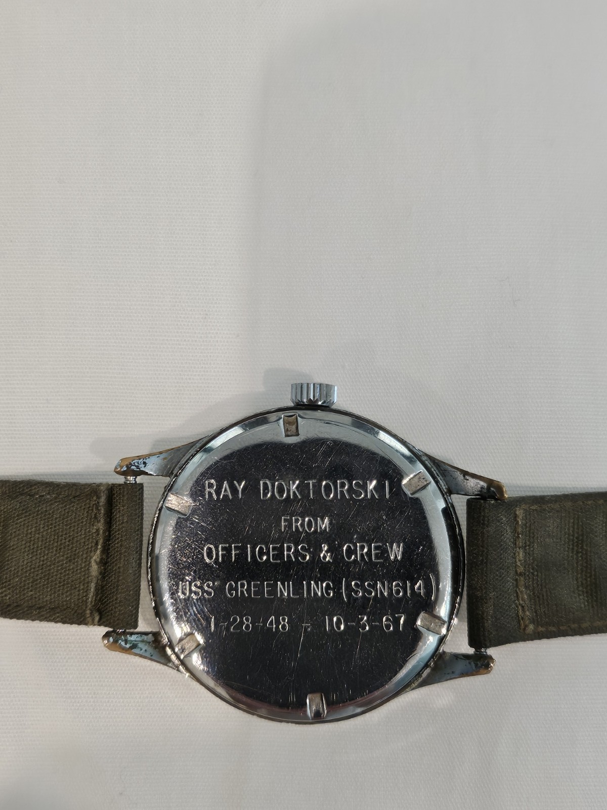 Gruen Precision Airflight Jump Hour – Vintage US Military Engraved Watch
