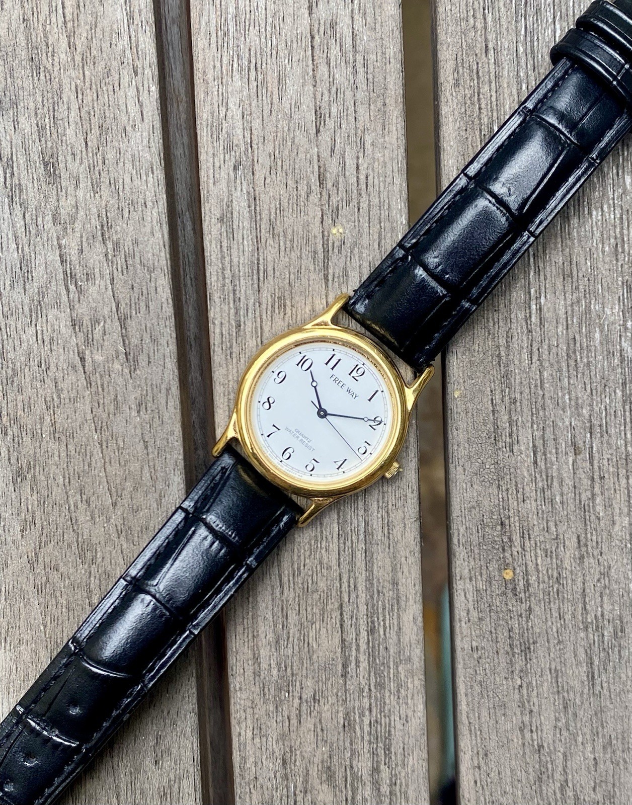 Citizen Freeway JDM Dress Watch 31mm Gold Plated 7630 Runs Great