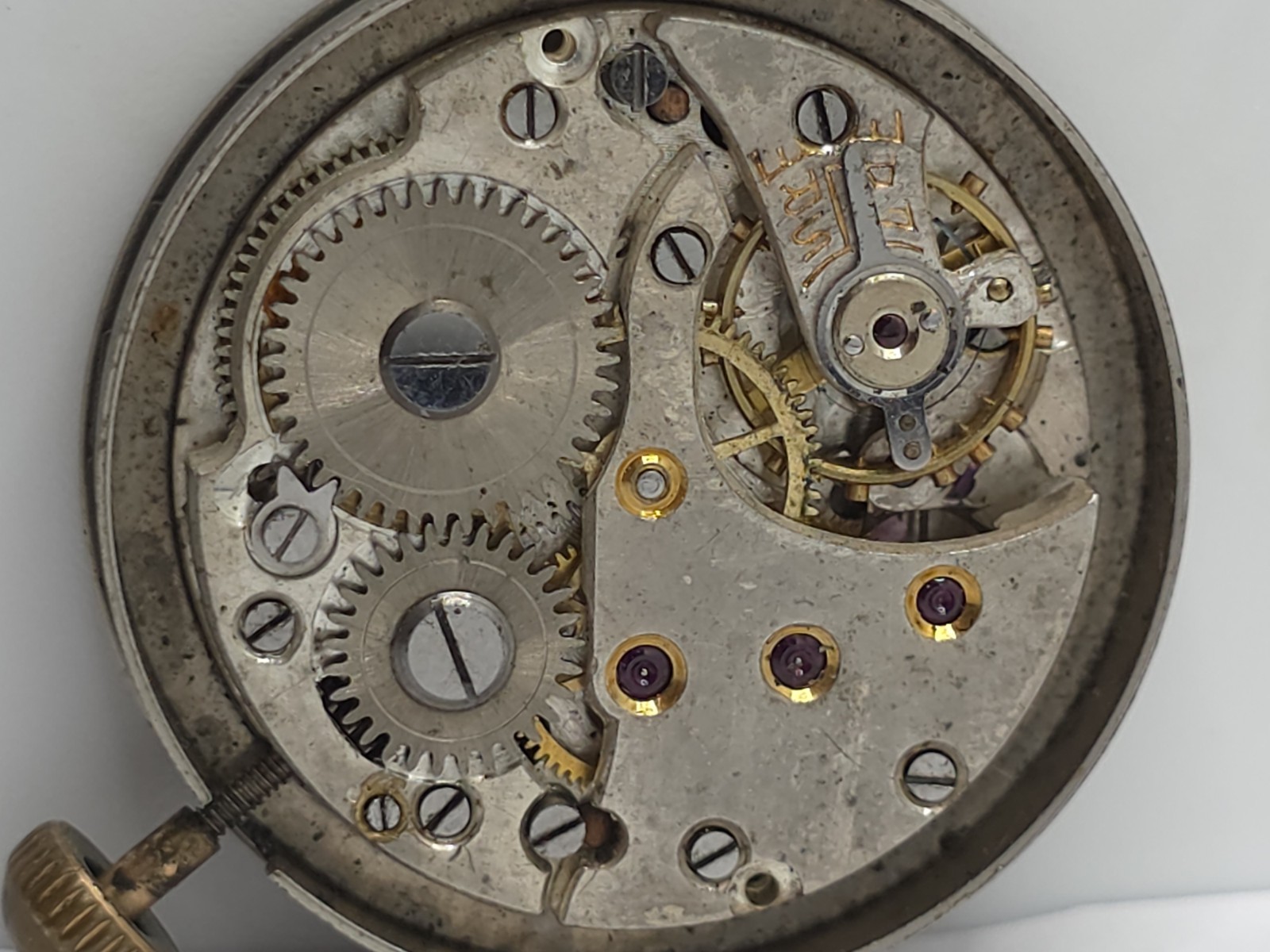 Vintage Agfa Watch Movement Cal. 233 CUPILLARD From 1930’s Hands Main Spring