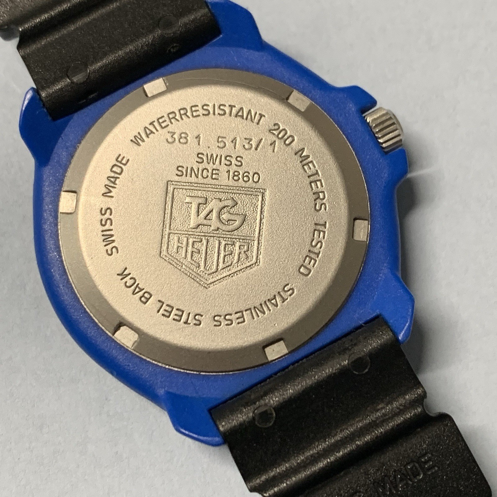 TAG Heuer Formula 1 Blue Dial Black Rubber Strap Quartz Diver Watch 200m