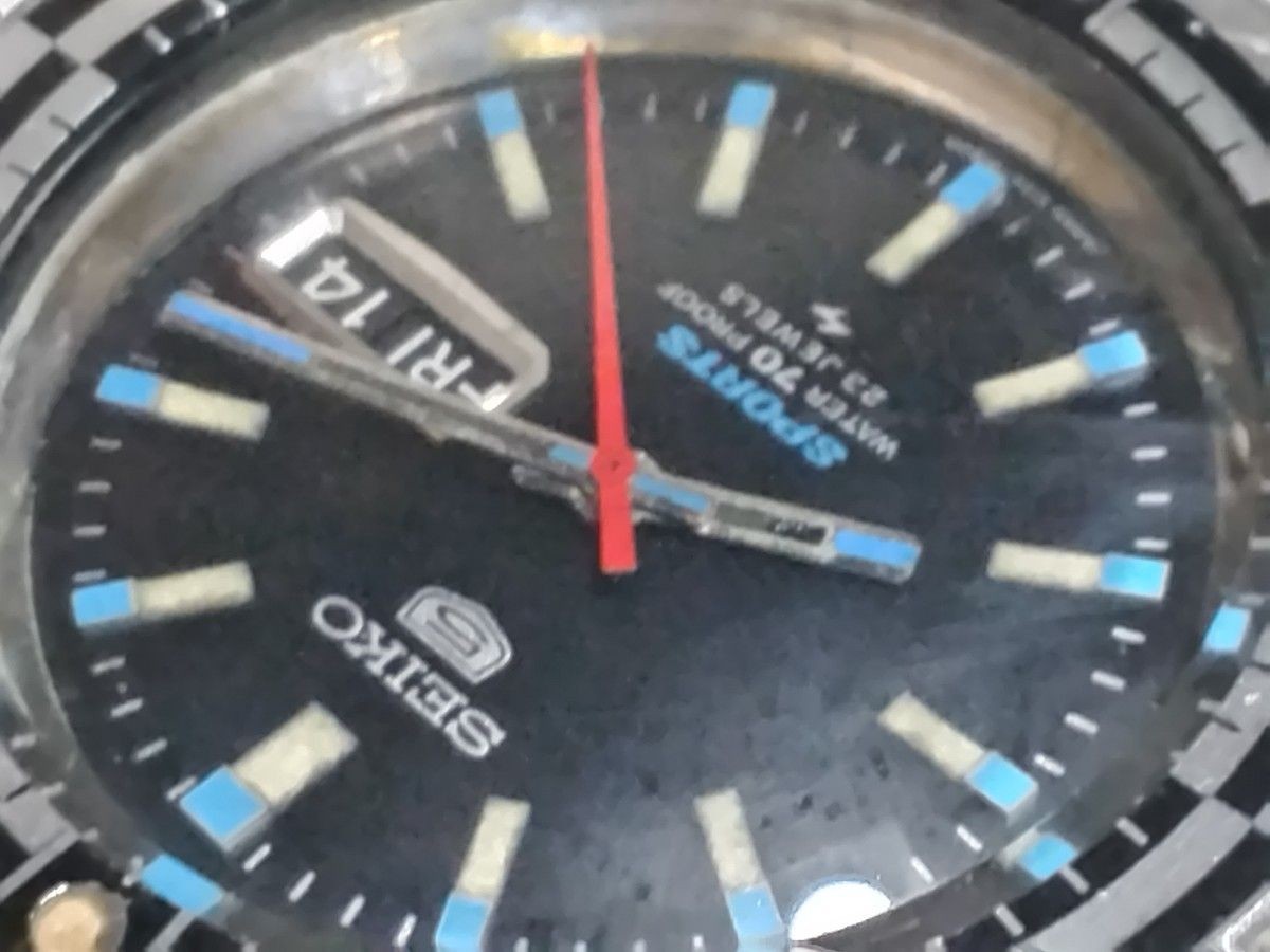 Seiko 5126-8130 5 Sports Original Automatic Vintage Watch Working Japan