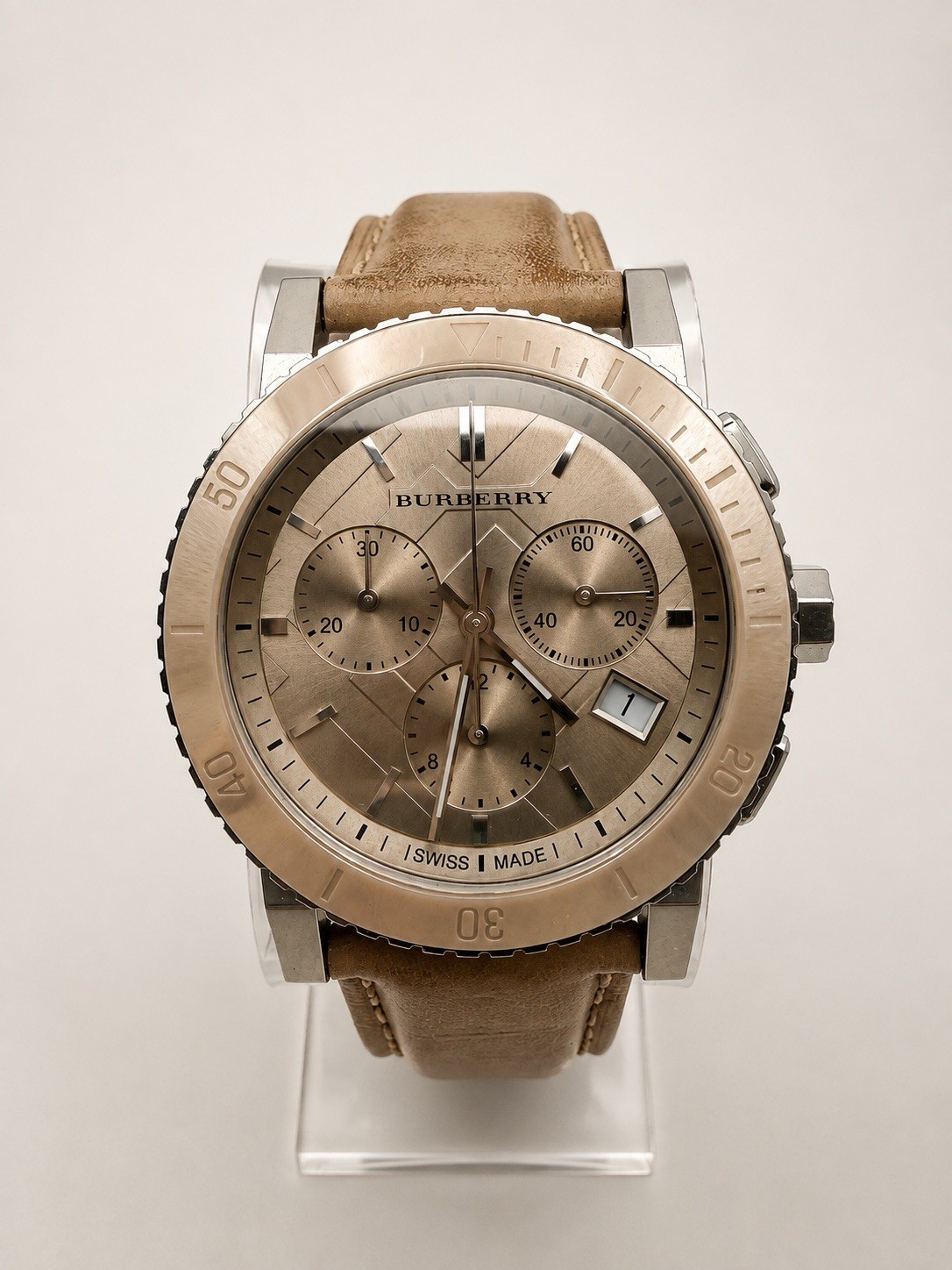 Burberry The City BU9702 Chronograph Leather Strap Quartz