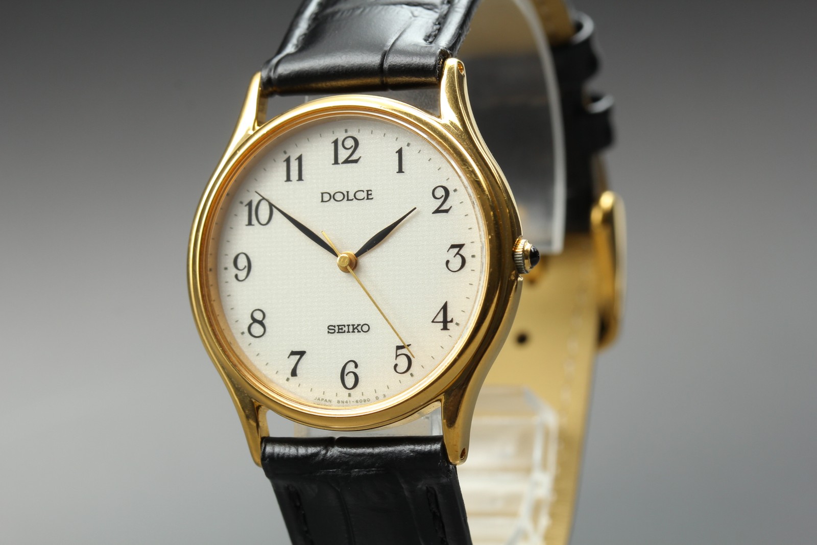 [Near MINT] SEIKO Dolce 8N41-6060 31mm White Dial Quartz Men’s Watch from JAPAN