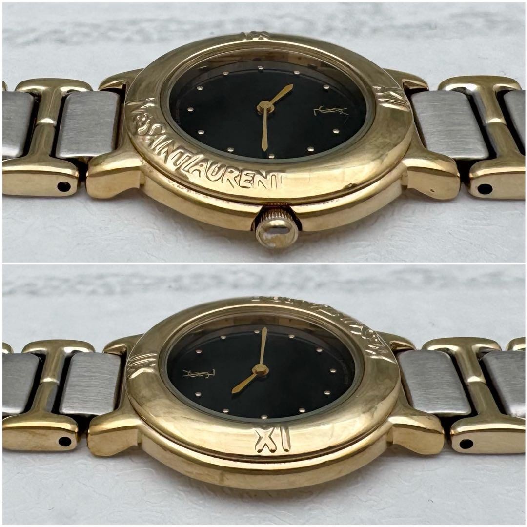 Yves Saint Laurent 2200-229789Y Black Dial Bracelet Watch Quartz Ladies