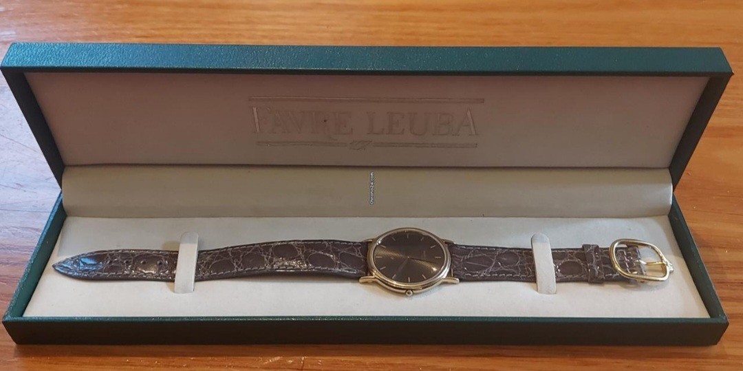 Favre-Leuba watch 2000-11 Ultra-Thin unisex dress watch with box EC!
