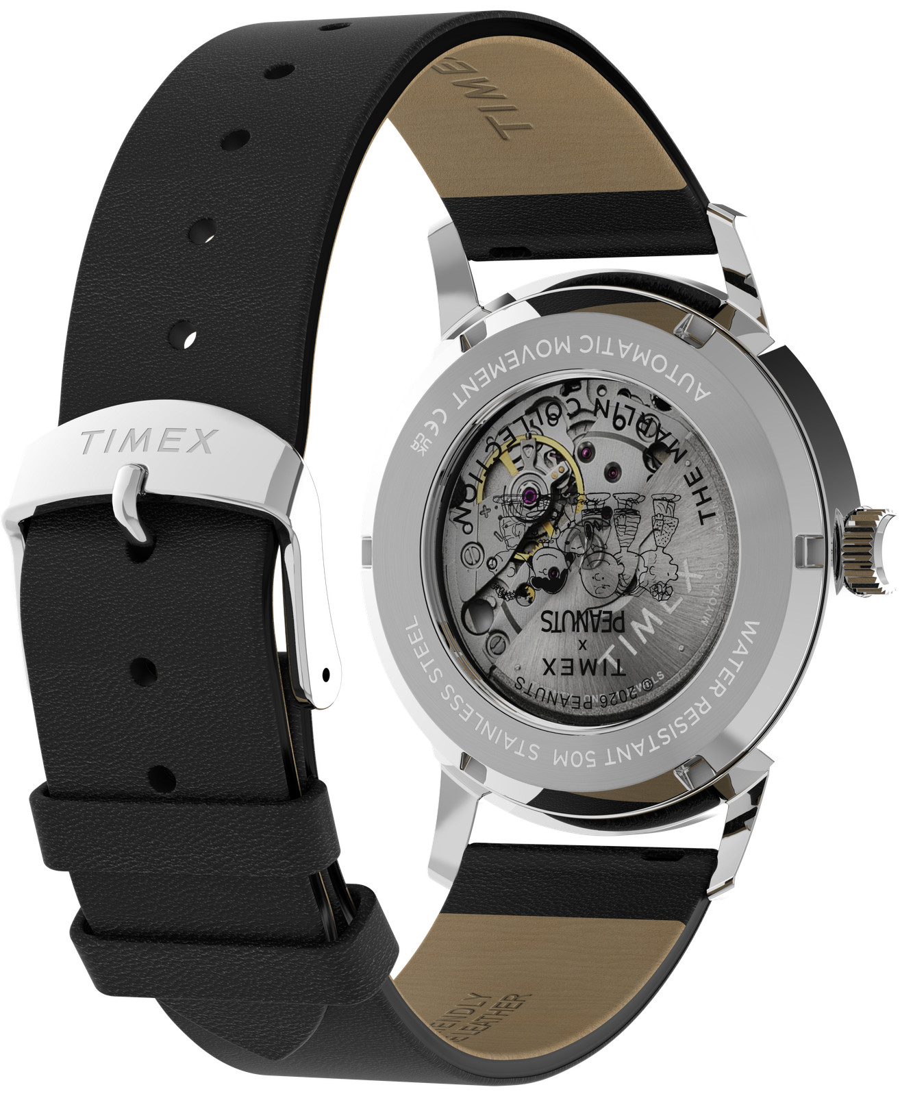 Timex Black Mens Analogue Watch Peanuts Marlin TW2Y50300