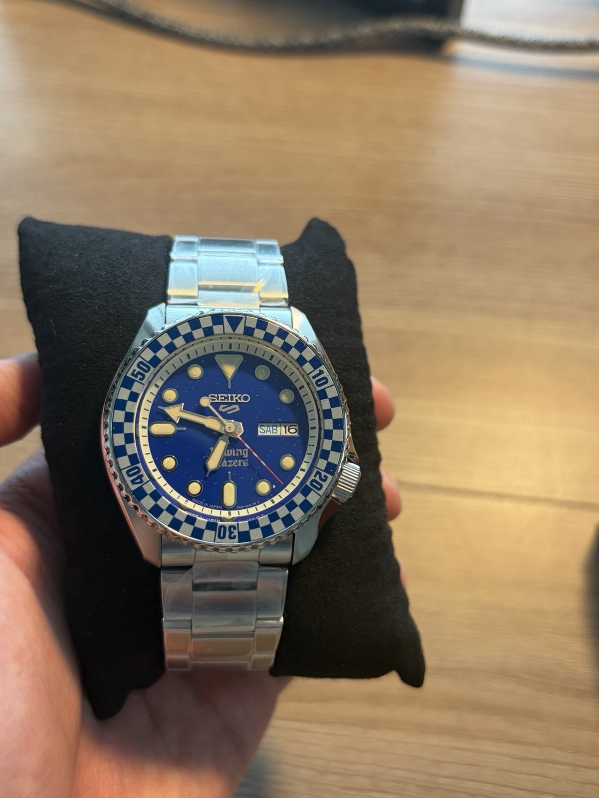 Seiko 5 Sports Rowing Blazers Auto Blue Dial 42mm Day/Date Box Papers