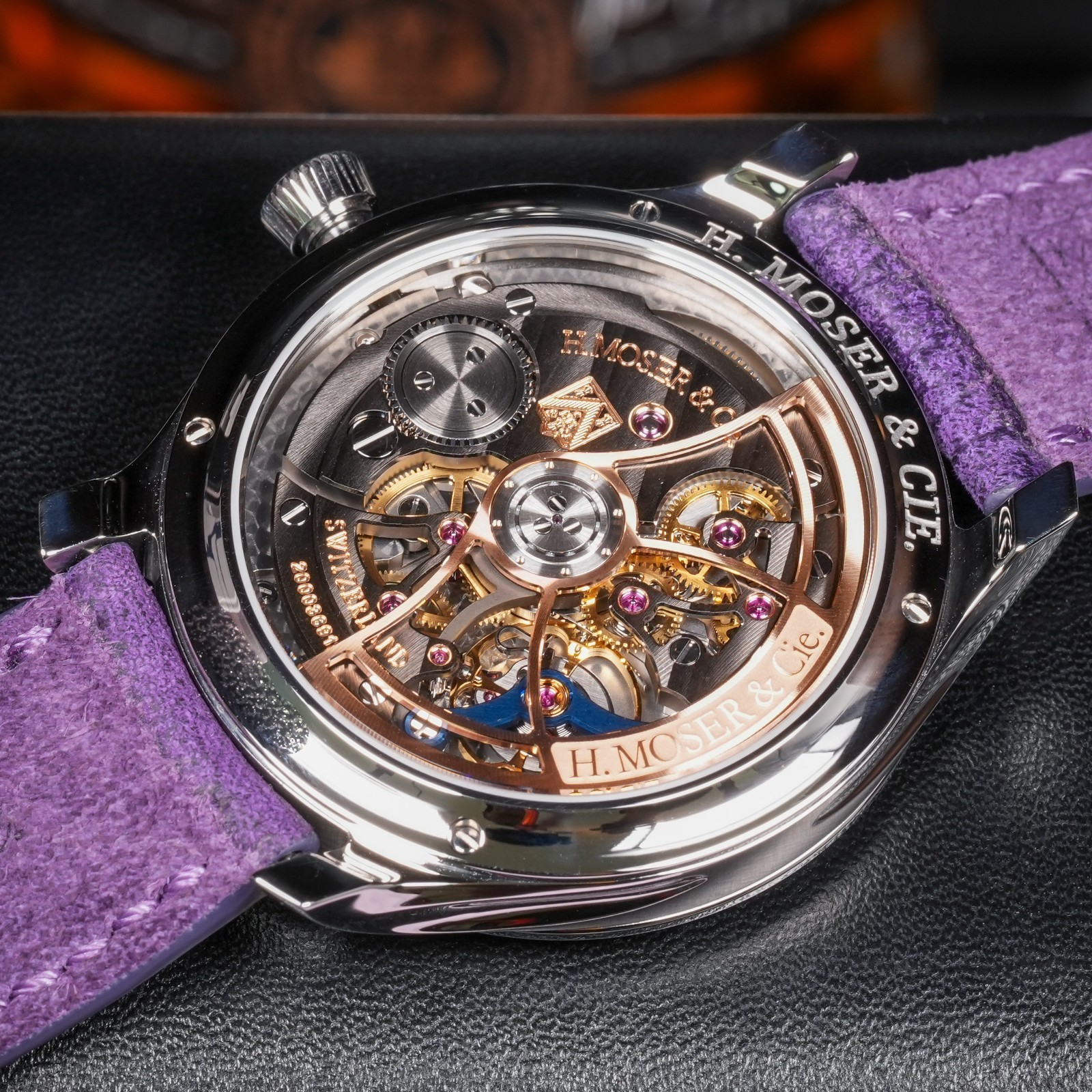 H. Moser & Cie. Endeavour | Purple Enamel Concept 40mm | Full Set