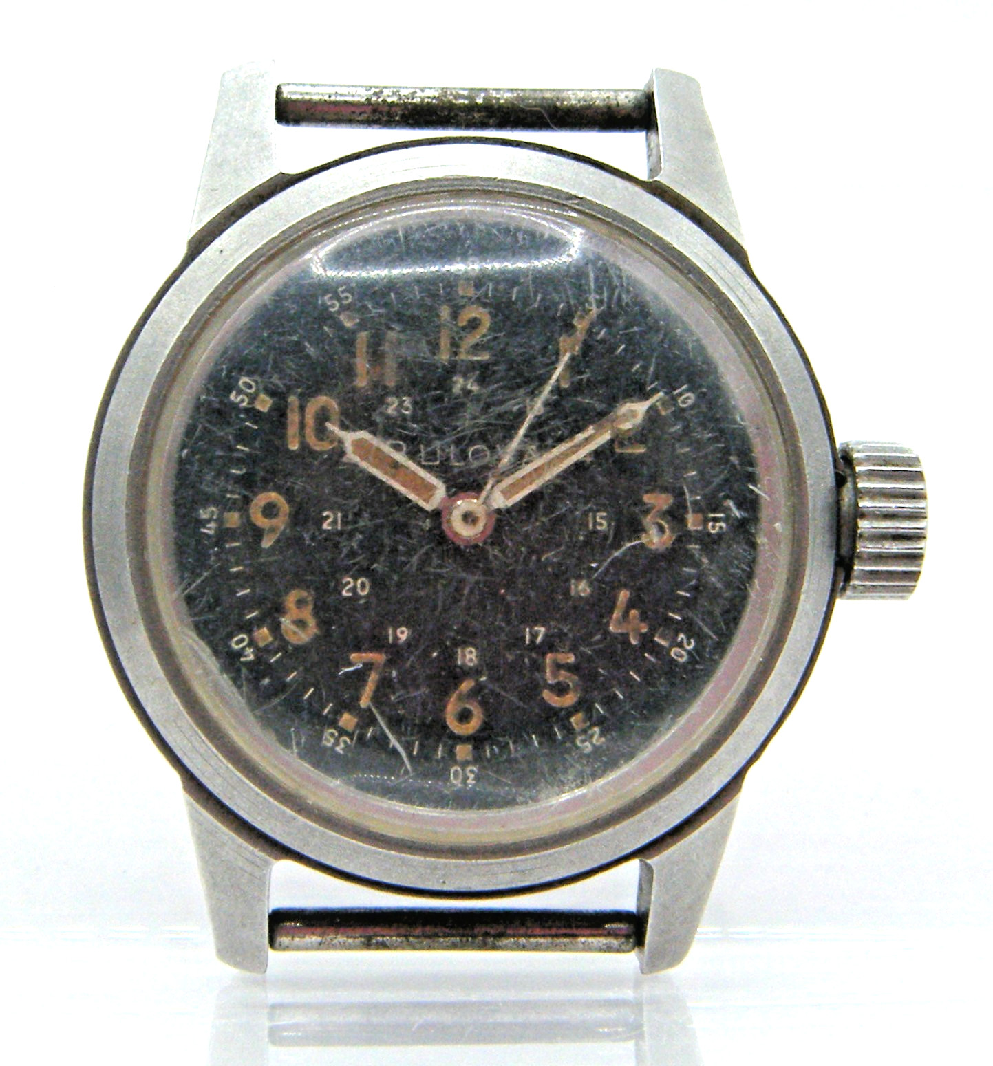 Vintage Bulova Navigator A17A MIL-W-6433A US Military Issued Wristwatch Working