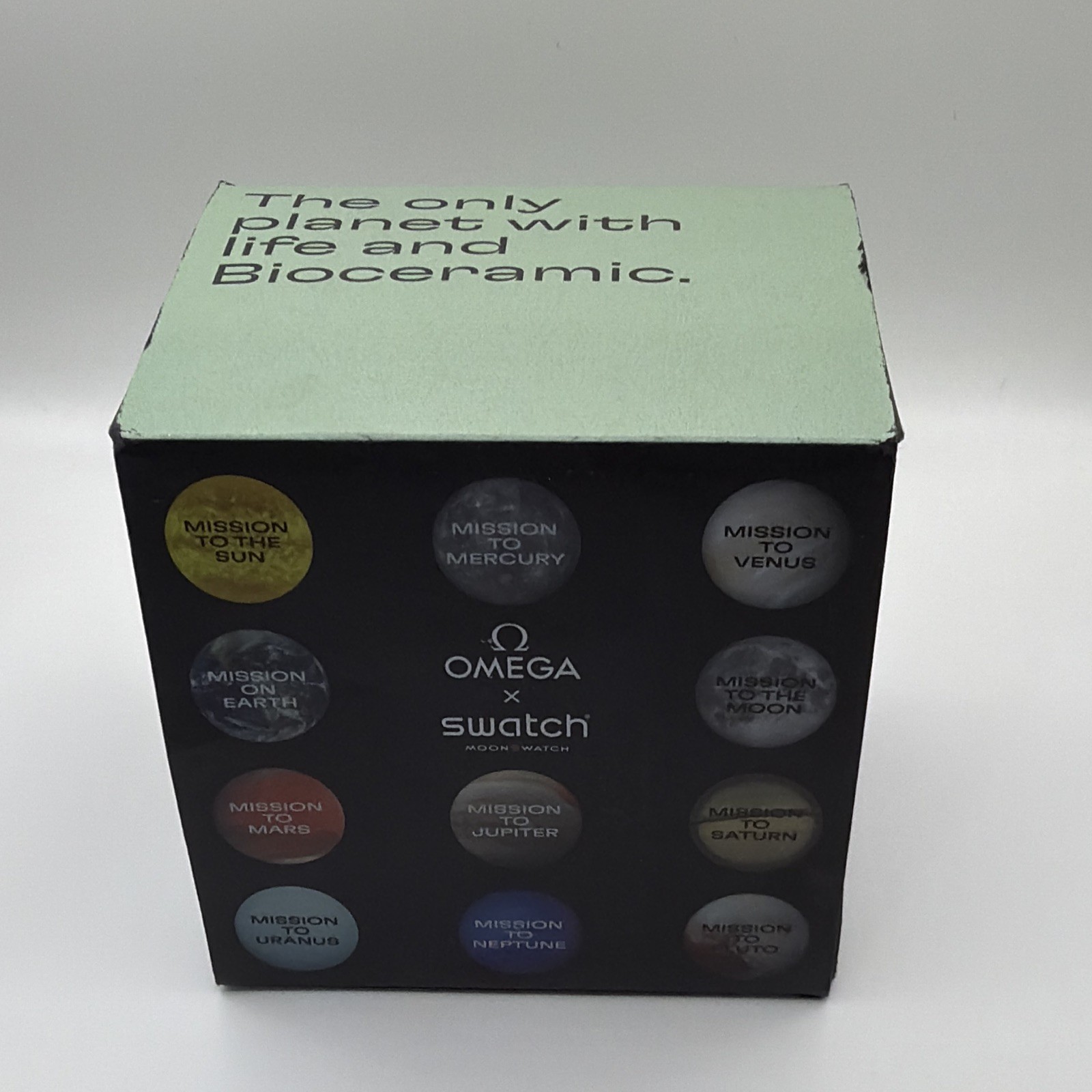 OMEGA x Swatch MoonSwatch Mission on Earth Bioceramic Quartz Chrono 42mm Box