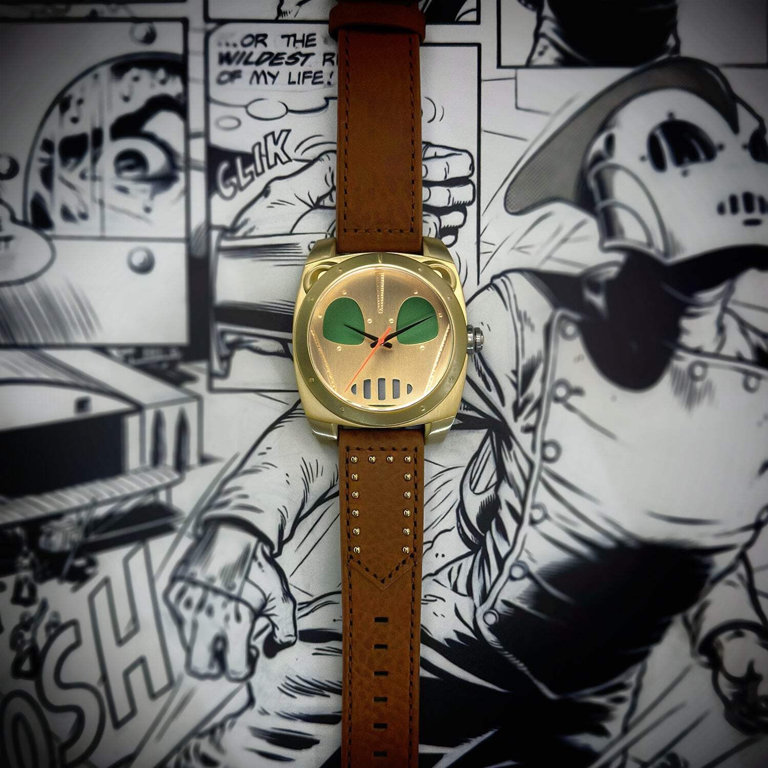 The Rocketeer “First Flight” Watch – Gold or Silver Limited Edition by Okkto