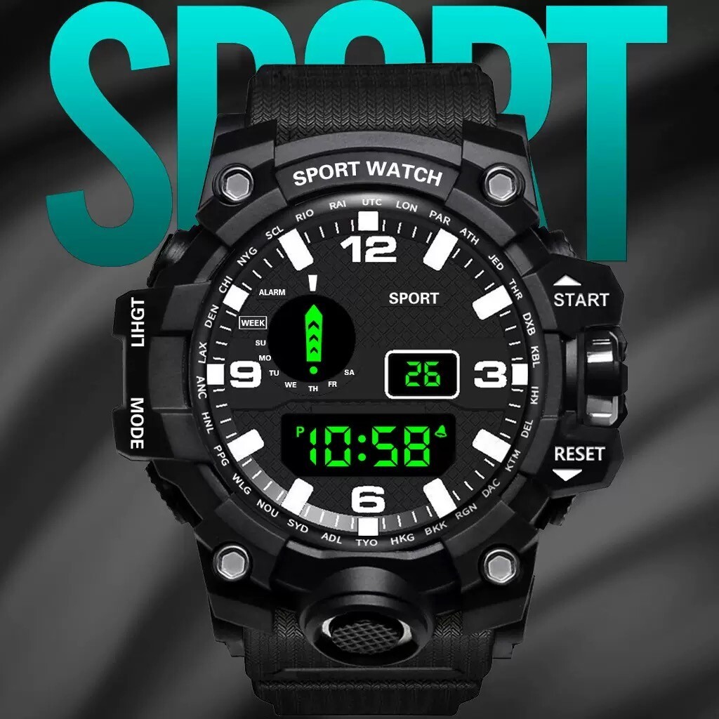 Men’s Watch Waterproof Electronic Watch Luminous Waterproof Sports Wristwatch