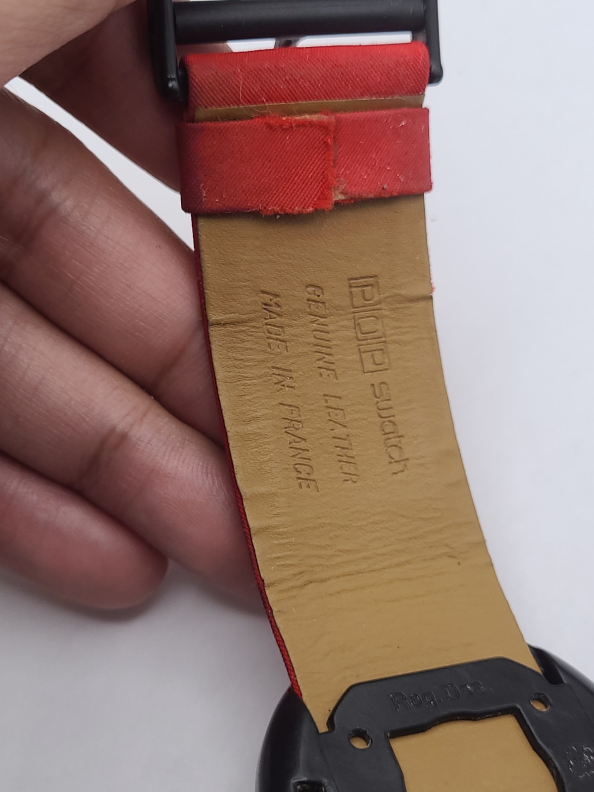 Swiss Made Swatch Pop Watch Red Band New Battery Working