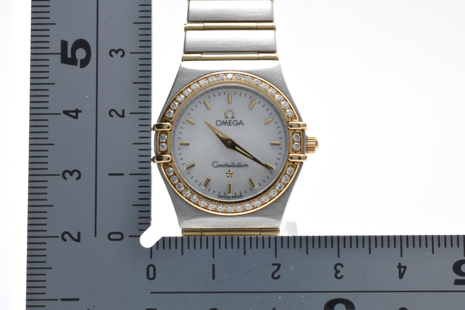 [Box, Paper] OMEGA Constellation 1277.70 Cal.1456 Diamond Bezel Shell Dial Watch