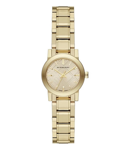 Brand New Burberry The City BU9227 Gold Tone Stainless Steel 26 mm Women’s Watch