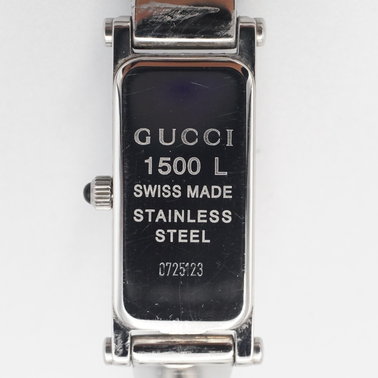 GUCCI Women’s Watch 1500L Silver 12mm Vintage New Battery