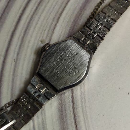 Antique Seiko women’s watch with engraved and decorated bracelet.