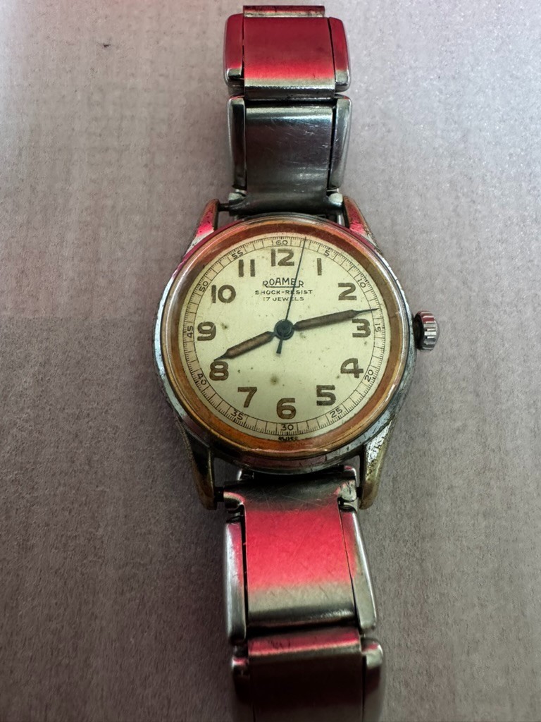 Vintage Roamer 17 Jewels Brevet Military Watch