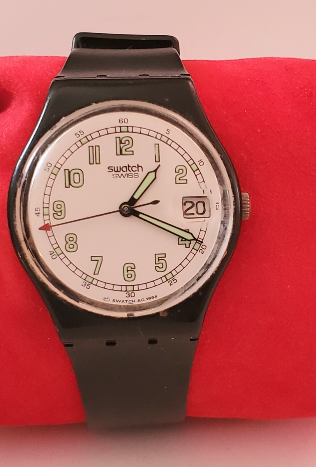 Swatch Watch CLASSIC FOR! Classic Style black white glow collector works