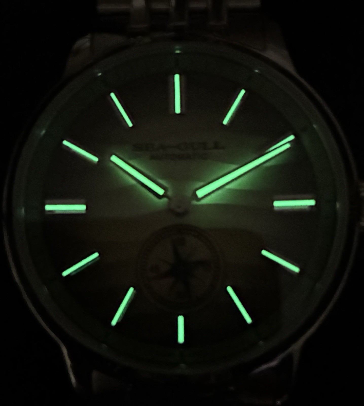 SEAGULL SAND DUNES FUME DIAL 40MM AUTOMATIC SAPPHIRE CRYSTAL STAINLESS STEEL!!